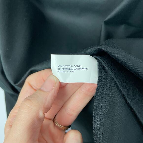 GAP Factory | NWT Black Cotton Blend Short Classic Pencil Skirt - Picture 6 of 7